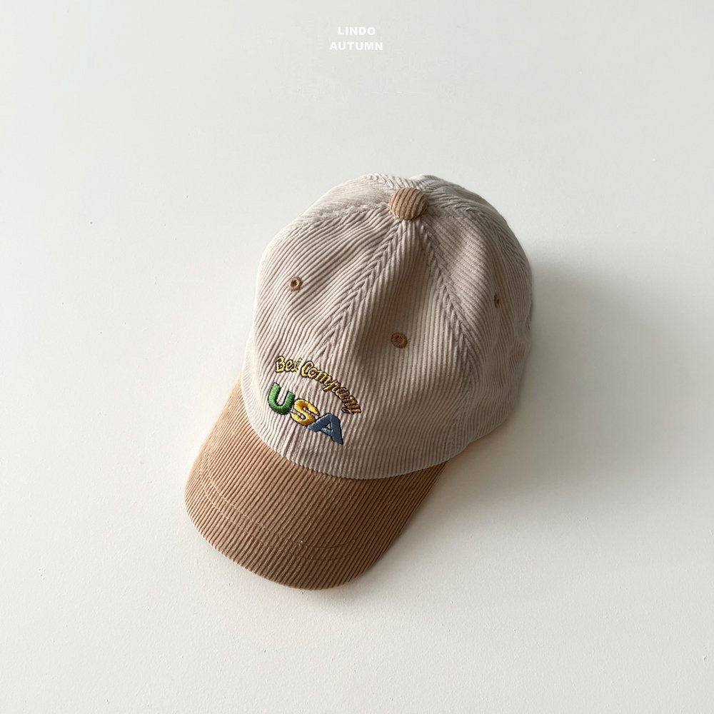 ［LINDO］USA corduroy ball cap
