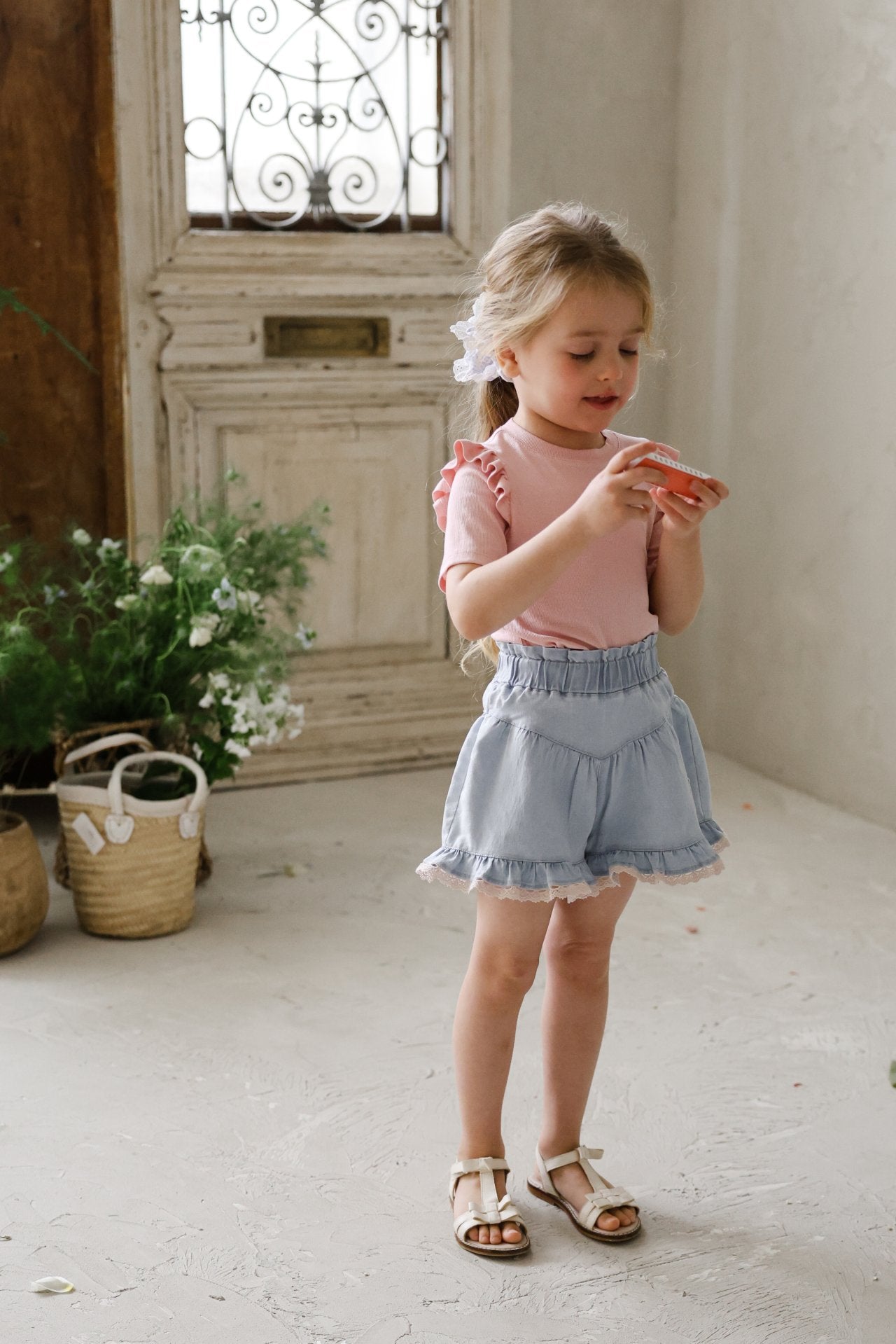 ［FLO］Uni frill tee