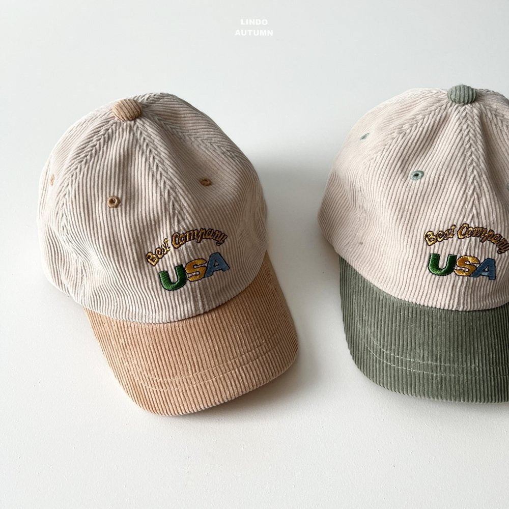 ［LINDO］USA corduroy ball cap