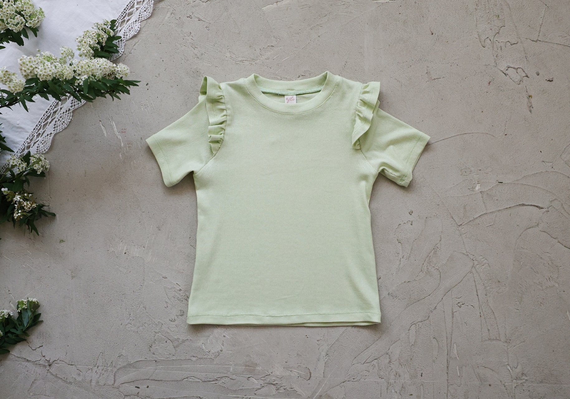 ［FLO］Uni frill tee