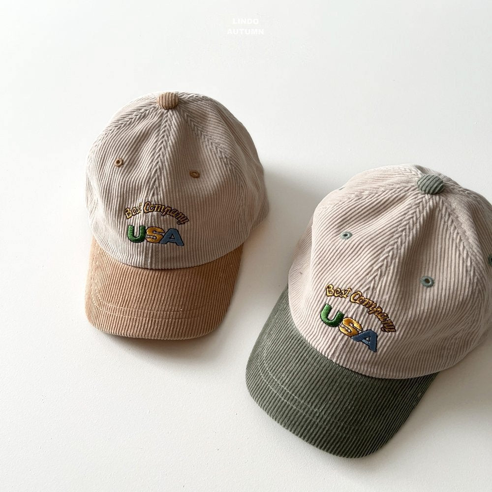 ［LINDO］USA corduroy ball cap