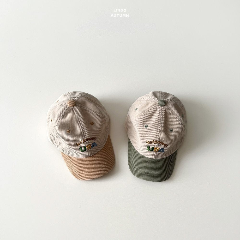 ［LINDO］USA corduroy ball cap