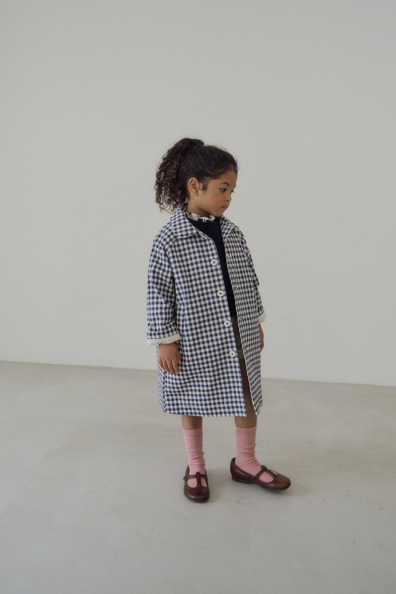 [soye] Alto check coat