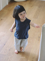 ［melmel］Linen sleeveless tops
