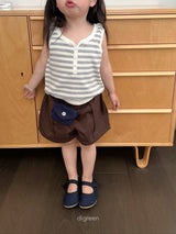 ［digreen］Marine stripe sleeveless
