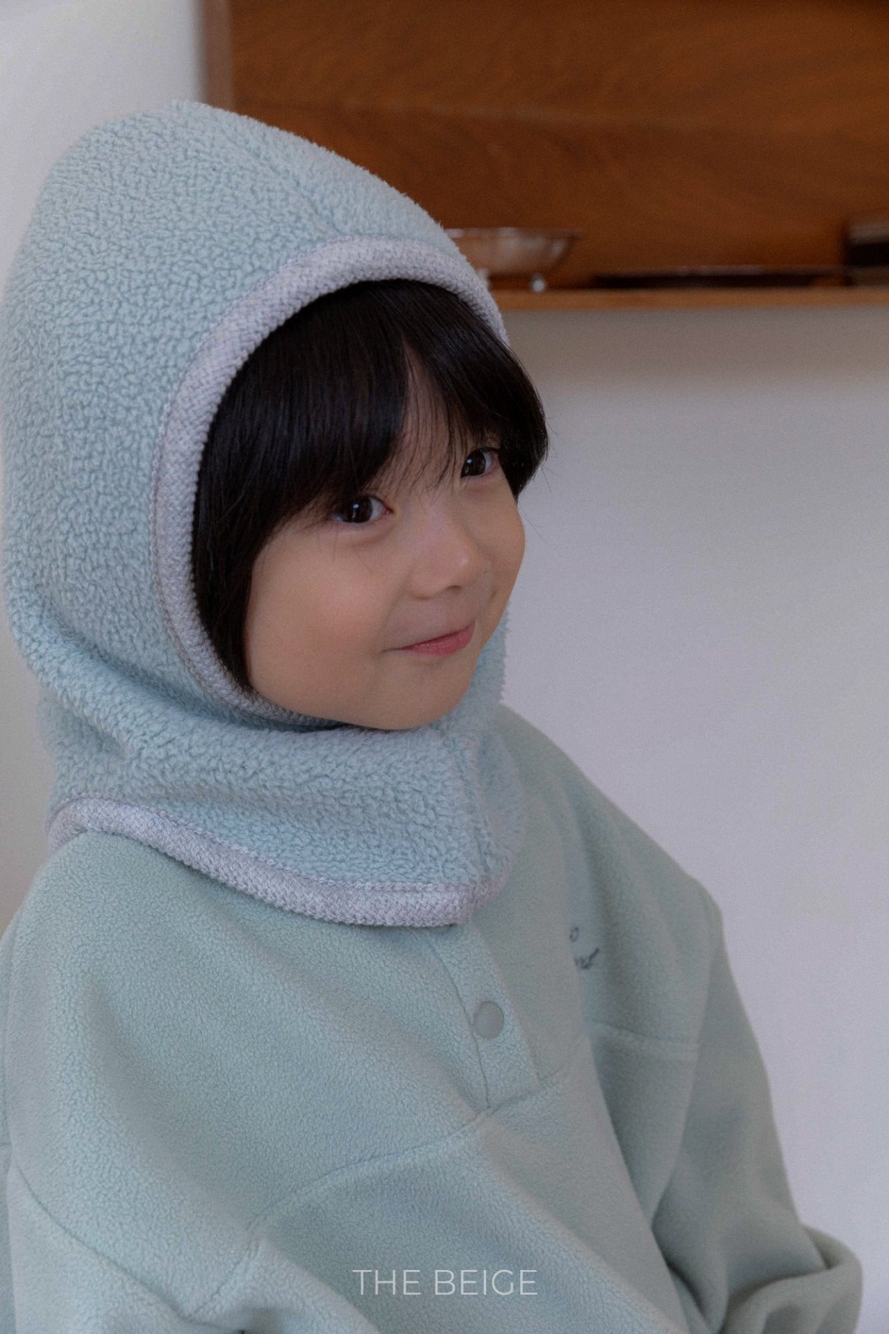 ［The beige］Fleece balaclava