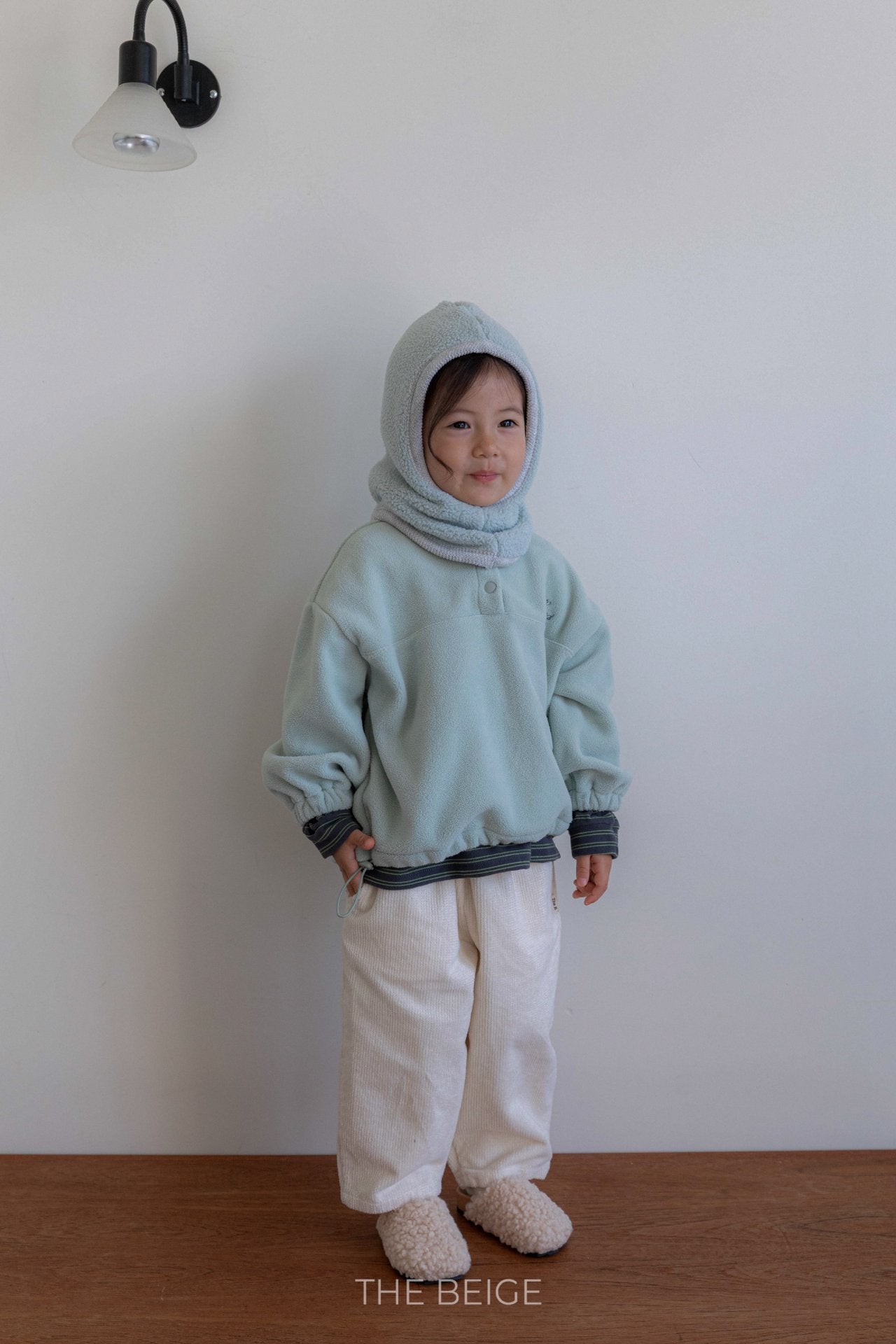 ［The beige］Fleece balaclava