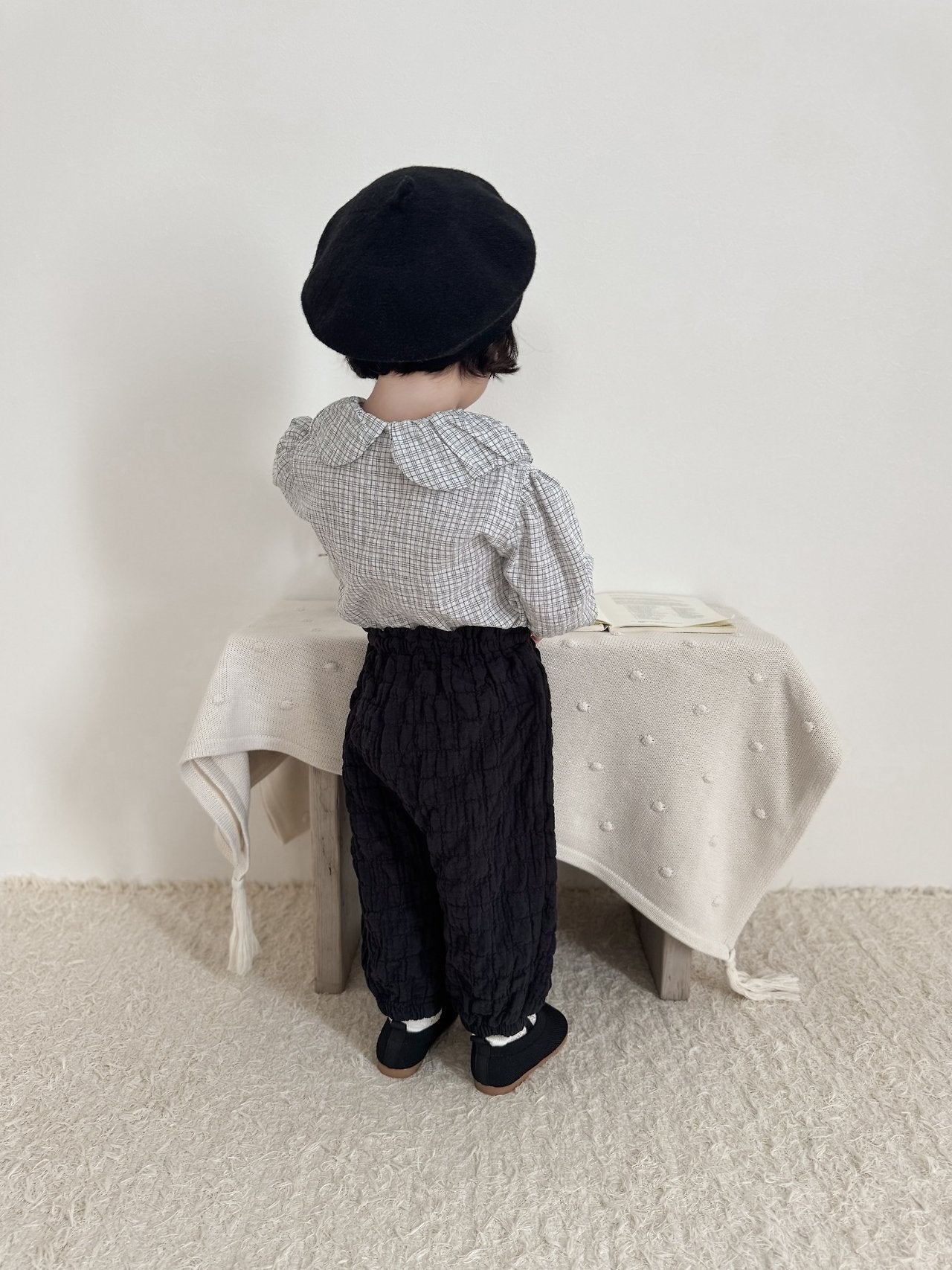 ［mimi market］Crinkle sausage pants