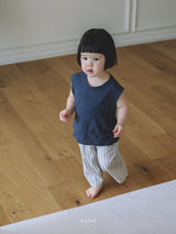 ［melmel］Linen sleeveless tops
