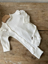 ［monbebe］Suell eyelet newborn suit
