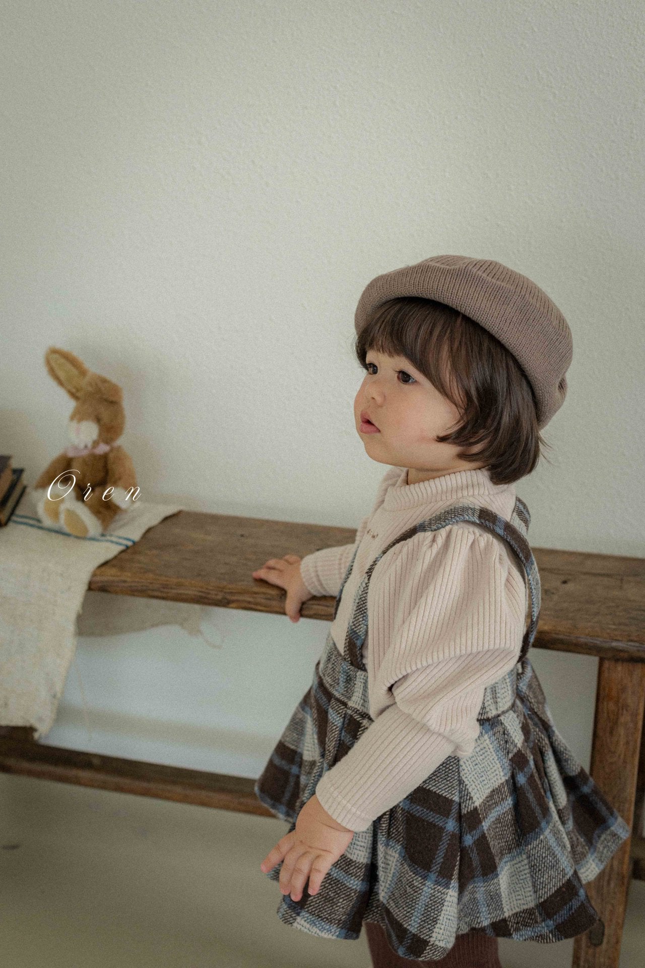 ［OREN］Brunel check bloomer skirt