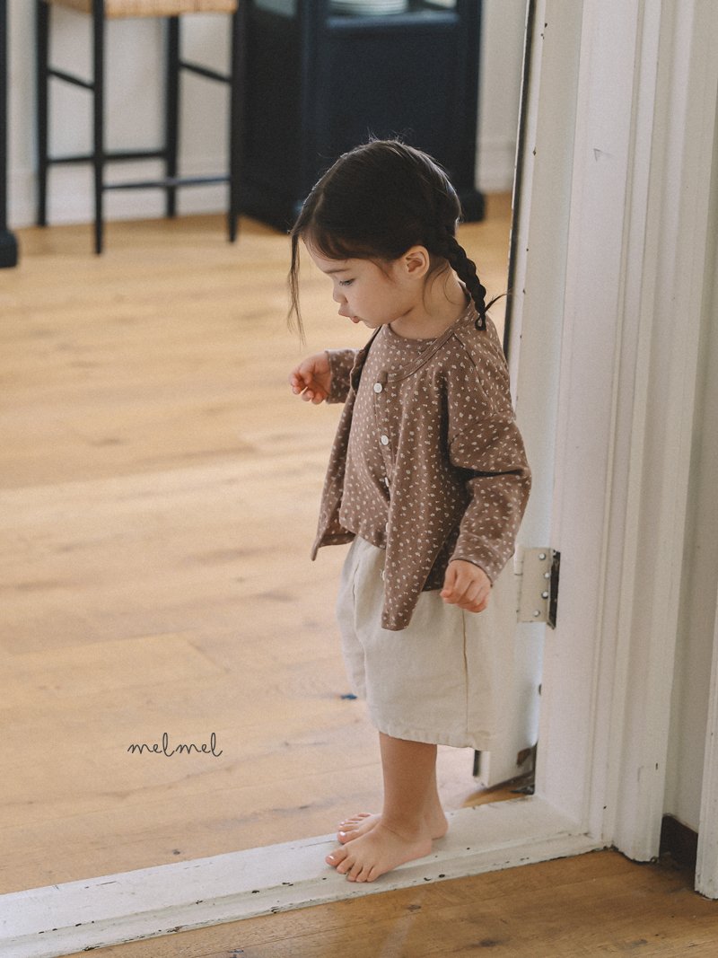 ［MELMEL］Linen half pants
