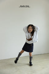 ［aladin］Double button wrap skirt