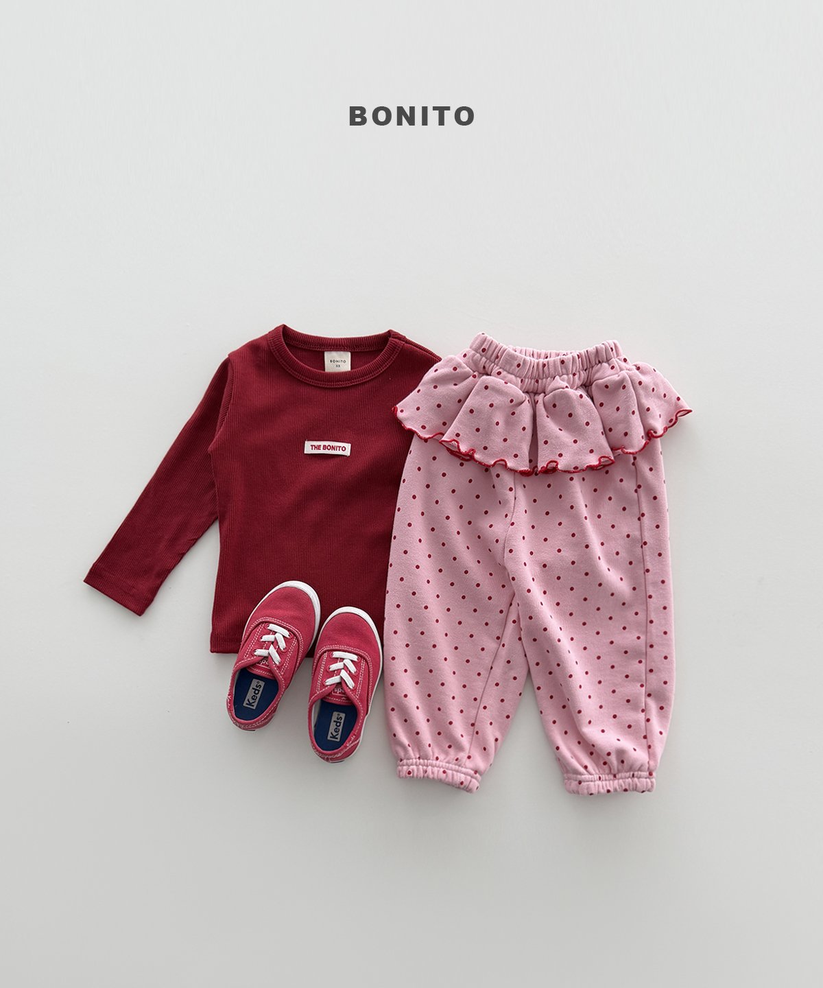 ［Bonito］Color rib tee