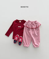［Bonito］Color rib tee