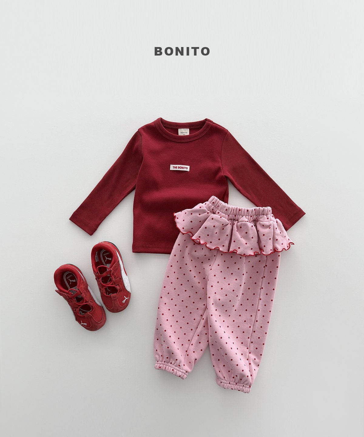 ［Bonito］Color rib tee