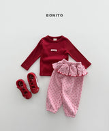 ［Bonito］Color rib tee