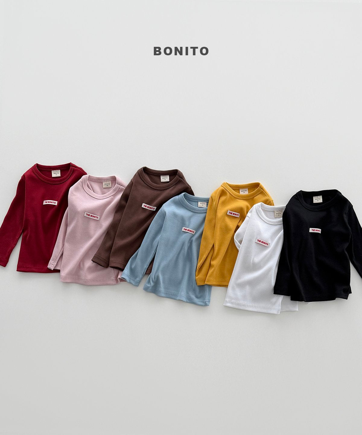 ［Bonito］Color rib tee