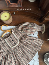 ［marron］Chocolate smock blouse