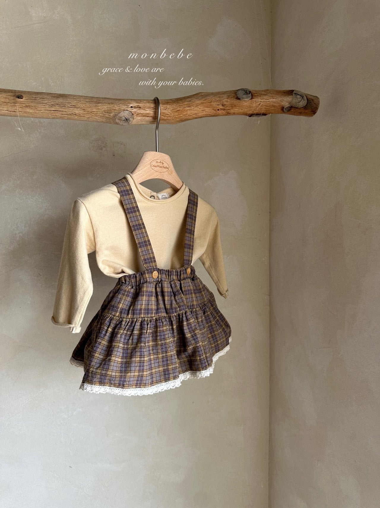 ［monbebe］Check cancan bloomer skirt