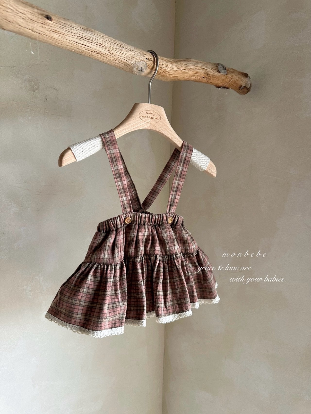 ［monbebe］Check cancan bloomer skirt
