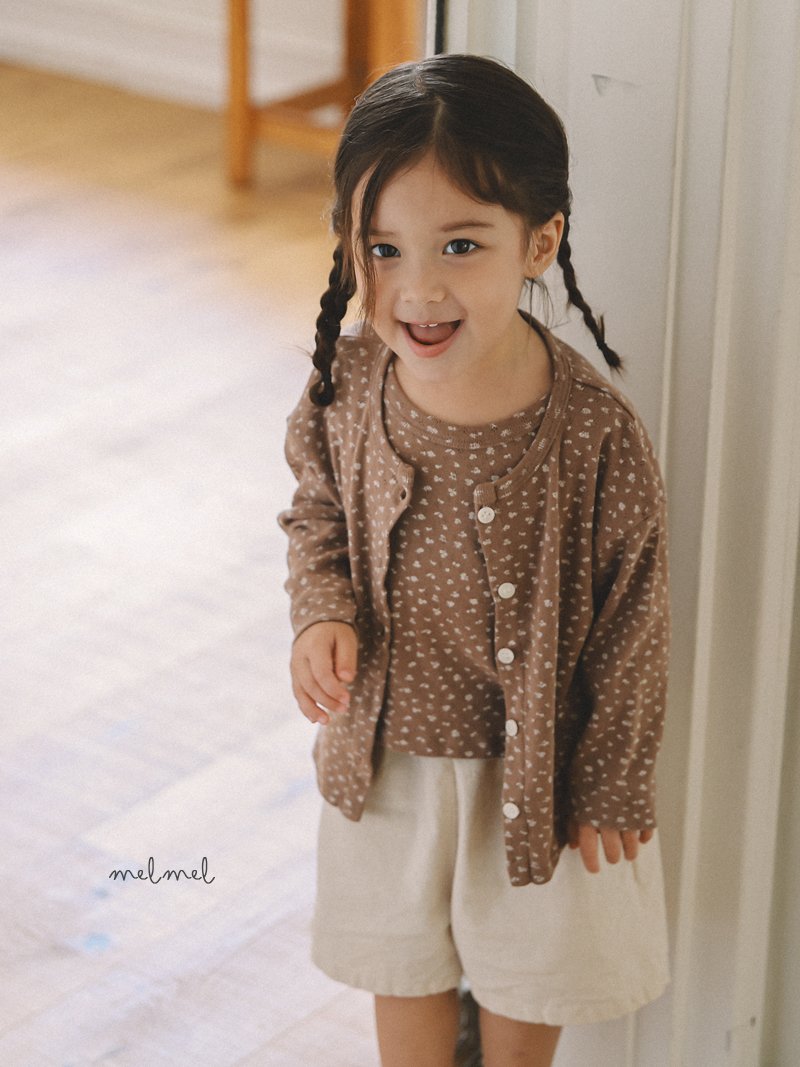 ［MELMEL］Linen half pants