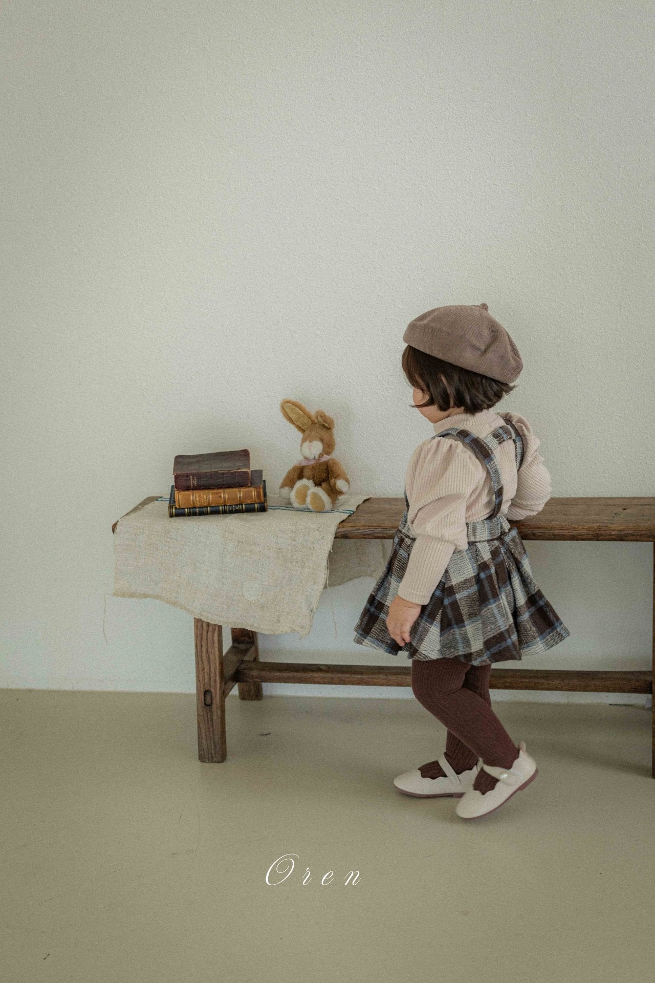 ［OREN］Brunel check bloomer skirt