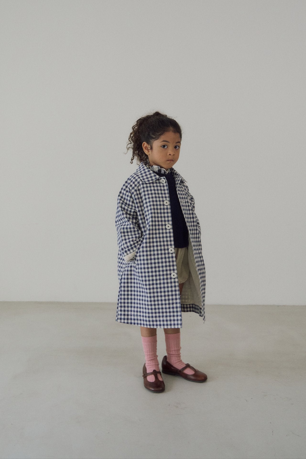 [soye] Alto check coat