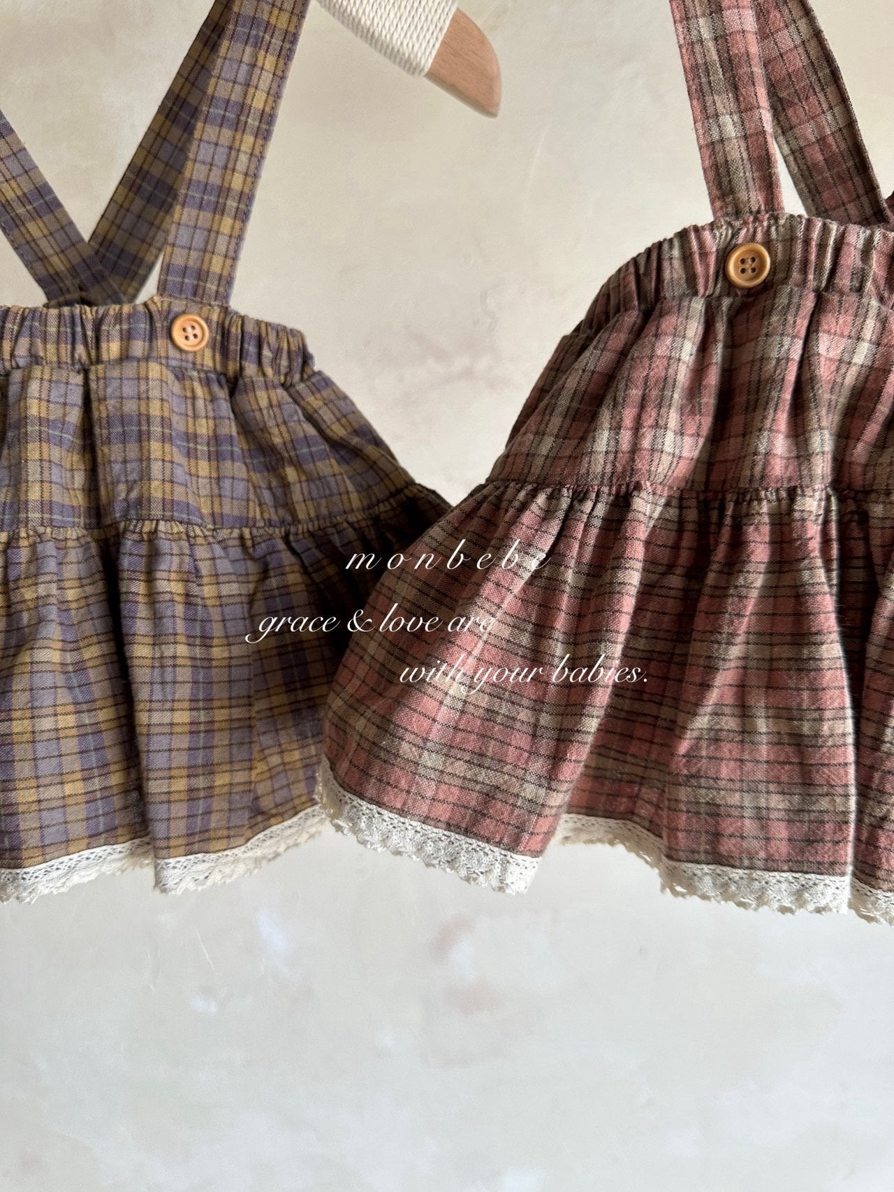 ［monbebe］Check cancan bloomer skirt