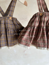 ［monbebe］Check cancan bloomer skirt