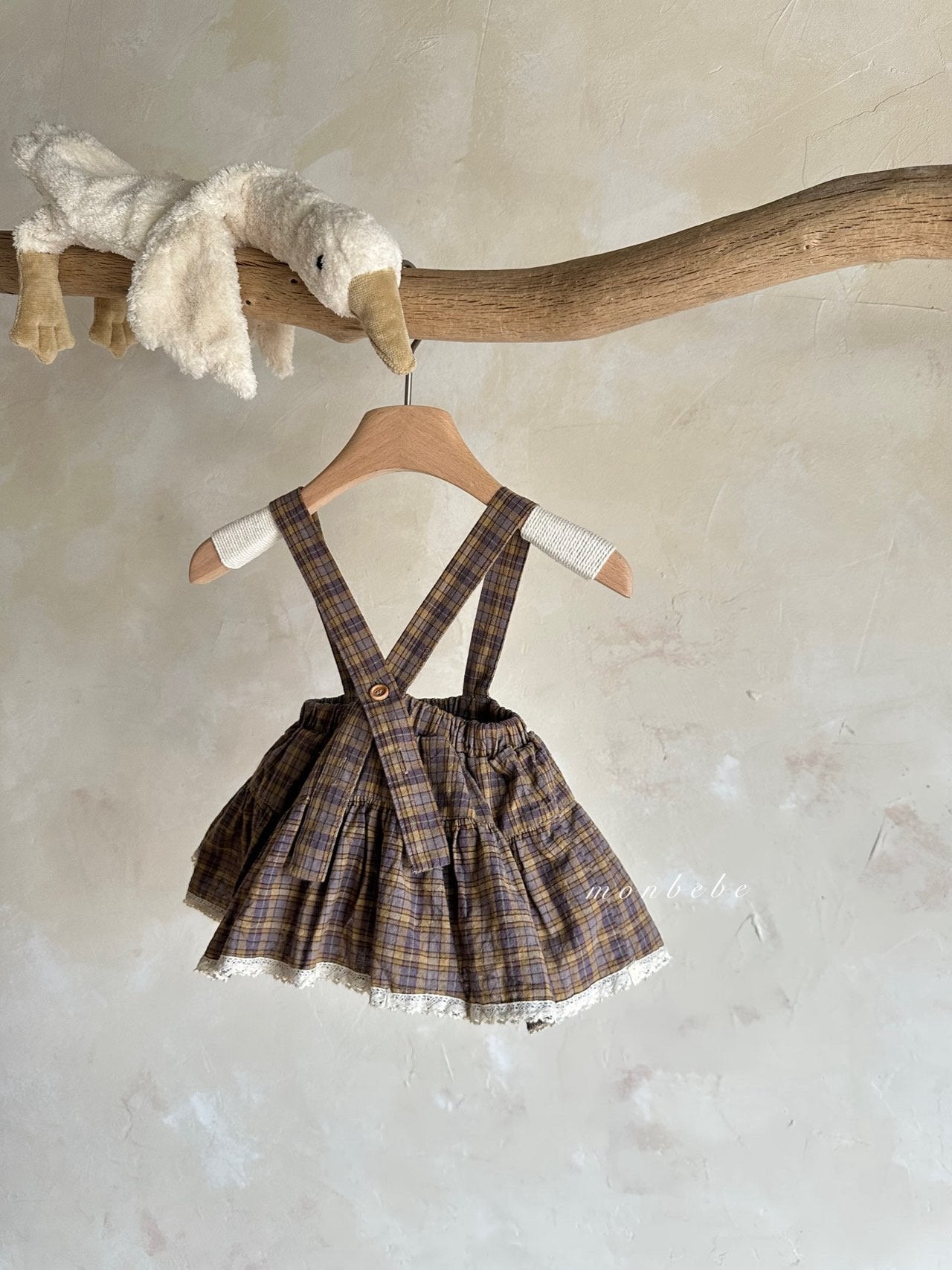 ［monbebe］Check cancan bloomer skirt