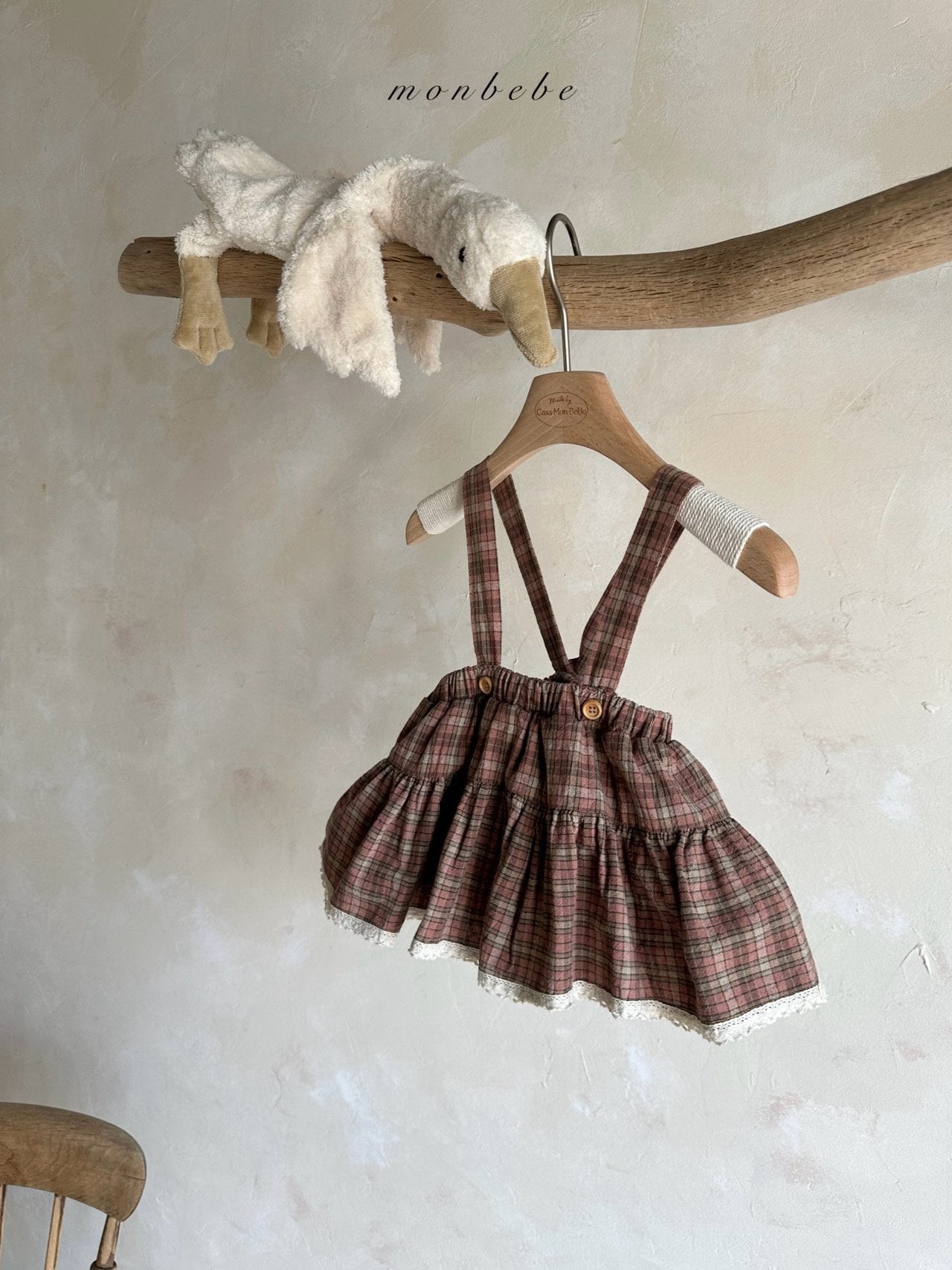 ［monbebe］Check cancan bloomer skirt