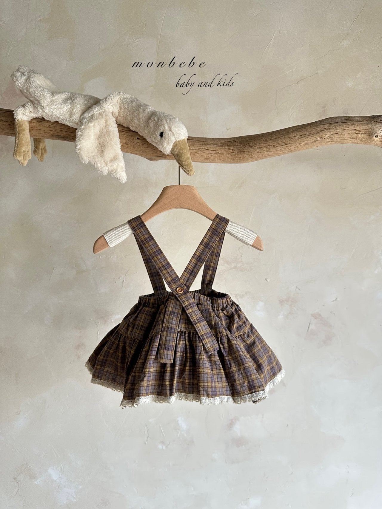 ［monbebe］Check cancan bloomer skirt