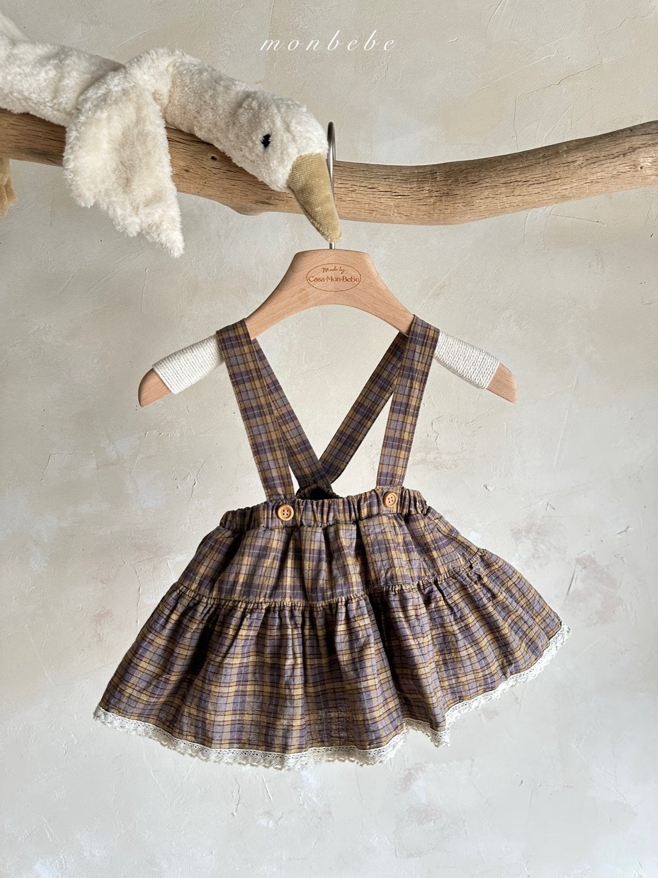 ［monbebe］Check cancan bloomer skirt