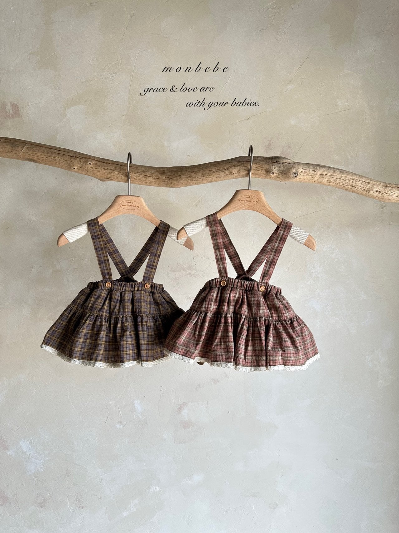 ［monbebe］Check cancan bloomer skirt