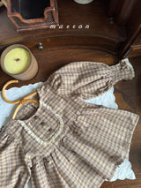 ［marron］Chocolate smock blouse