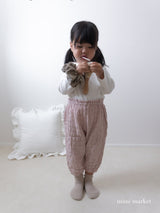 ［mimi market］Crinkle sausage pants