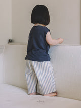 ［melmel］Linen sleeveless tops