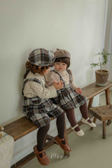 ［OREN］Brunel check suspender half pants