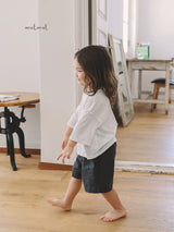 ［MELMEL］Linen half pants