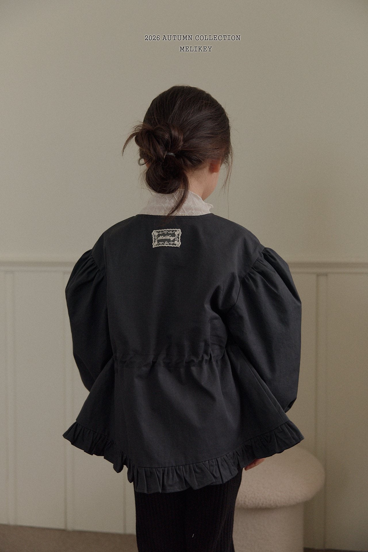 ［Melikey］Momo frill burberry jacket