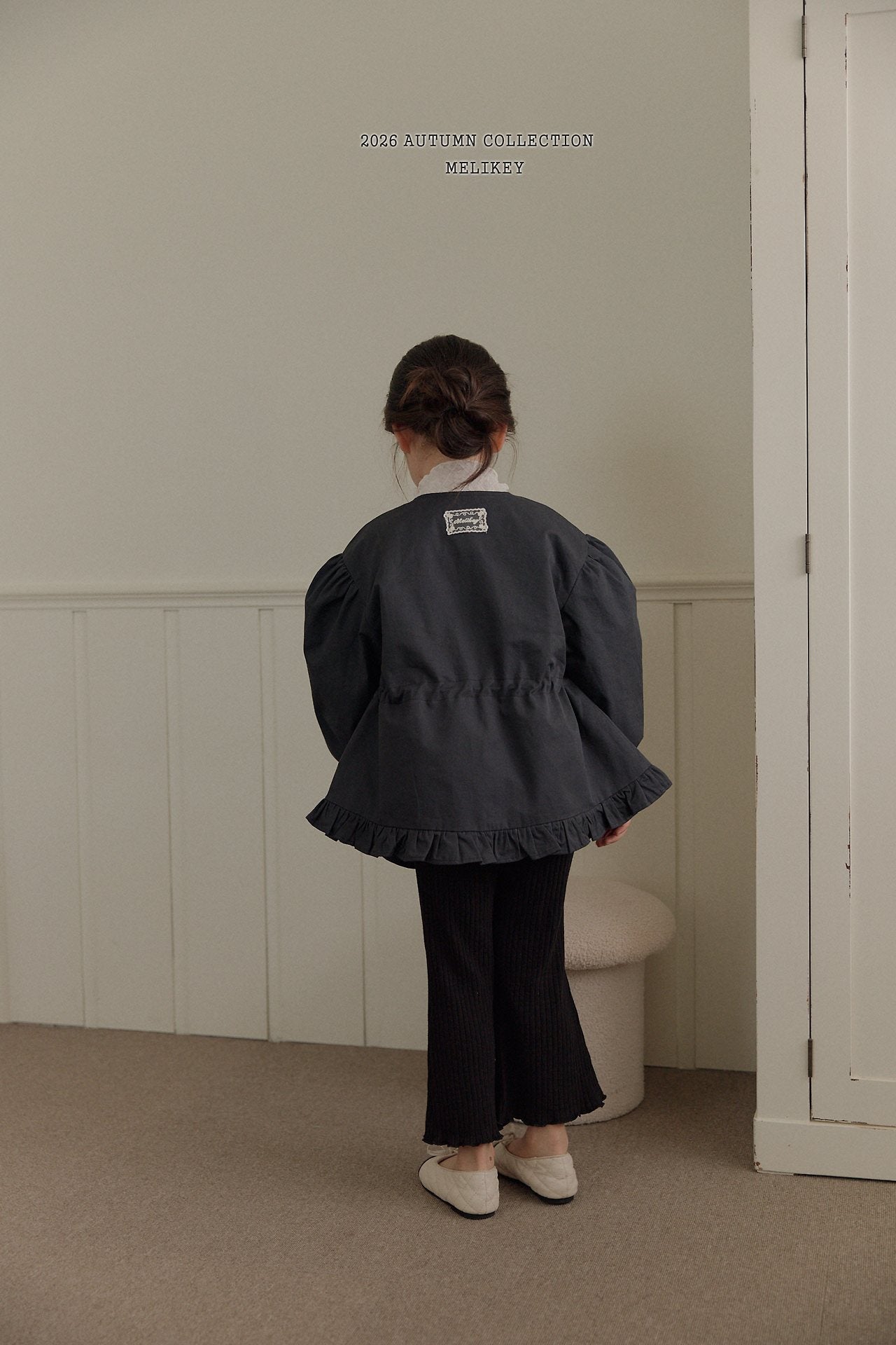 ［Melikey］Momo frill burberry jacket
