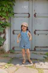［OREN］Camellia short overalls