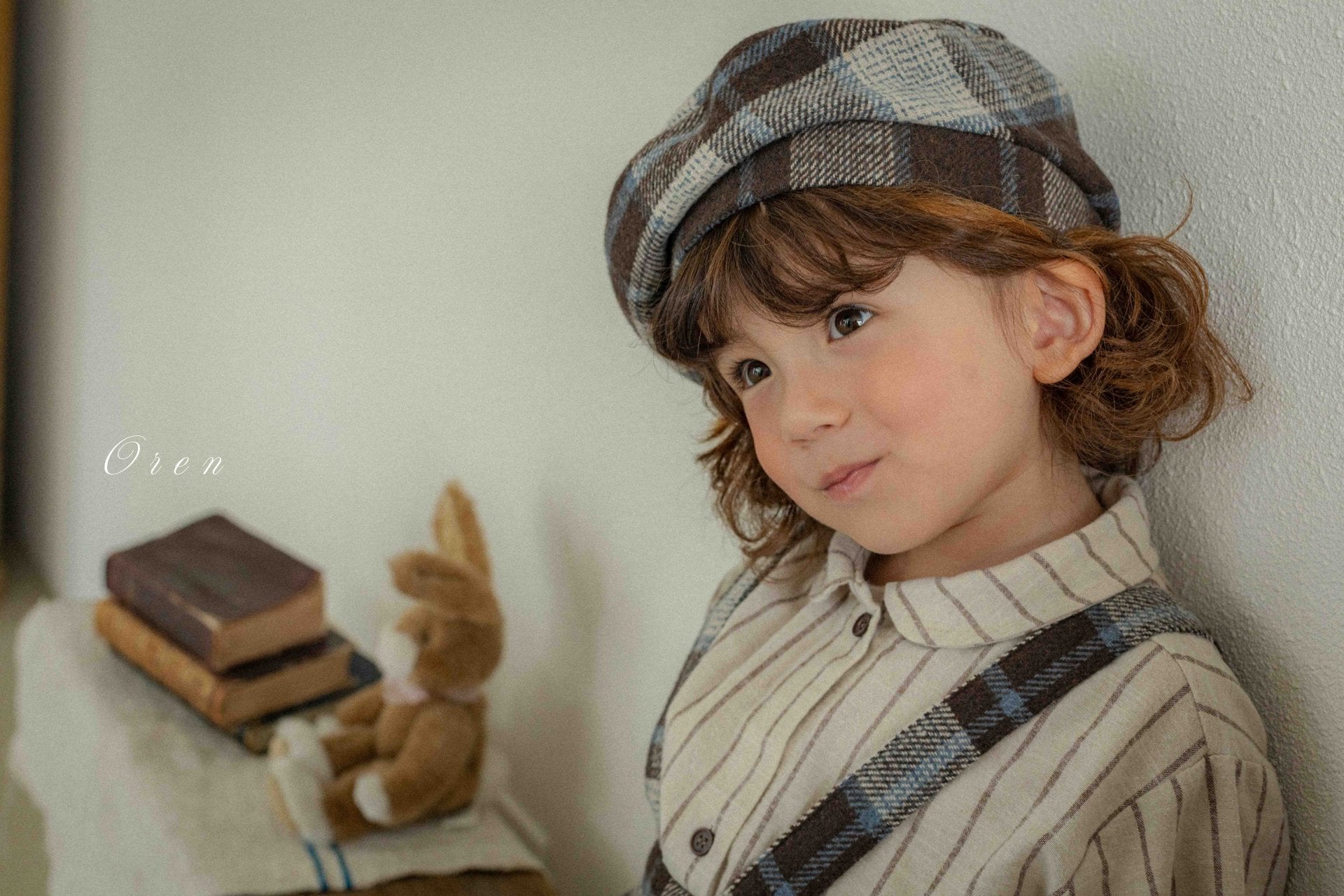 ［OREN］Brunel check beret