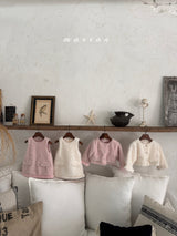 ［marron］Pearl pocket boa one-piece