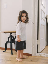 ［MELMEL］Linen half pants