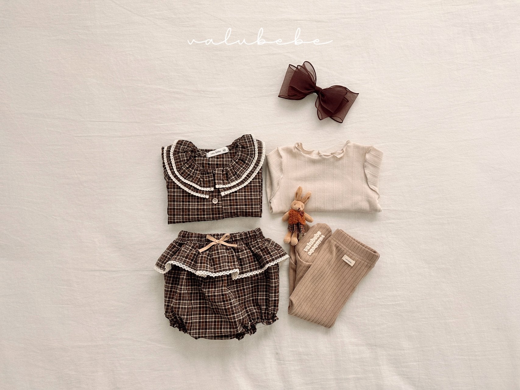 ［valubebe］Petit check frill bloomer (baby)