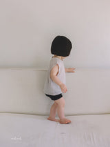 ［melmel］Linen sleeveless tops