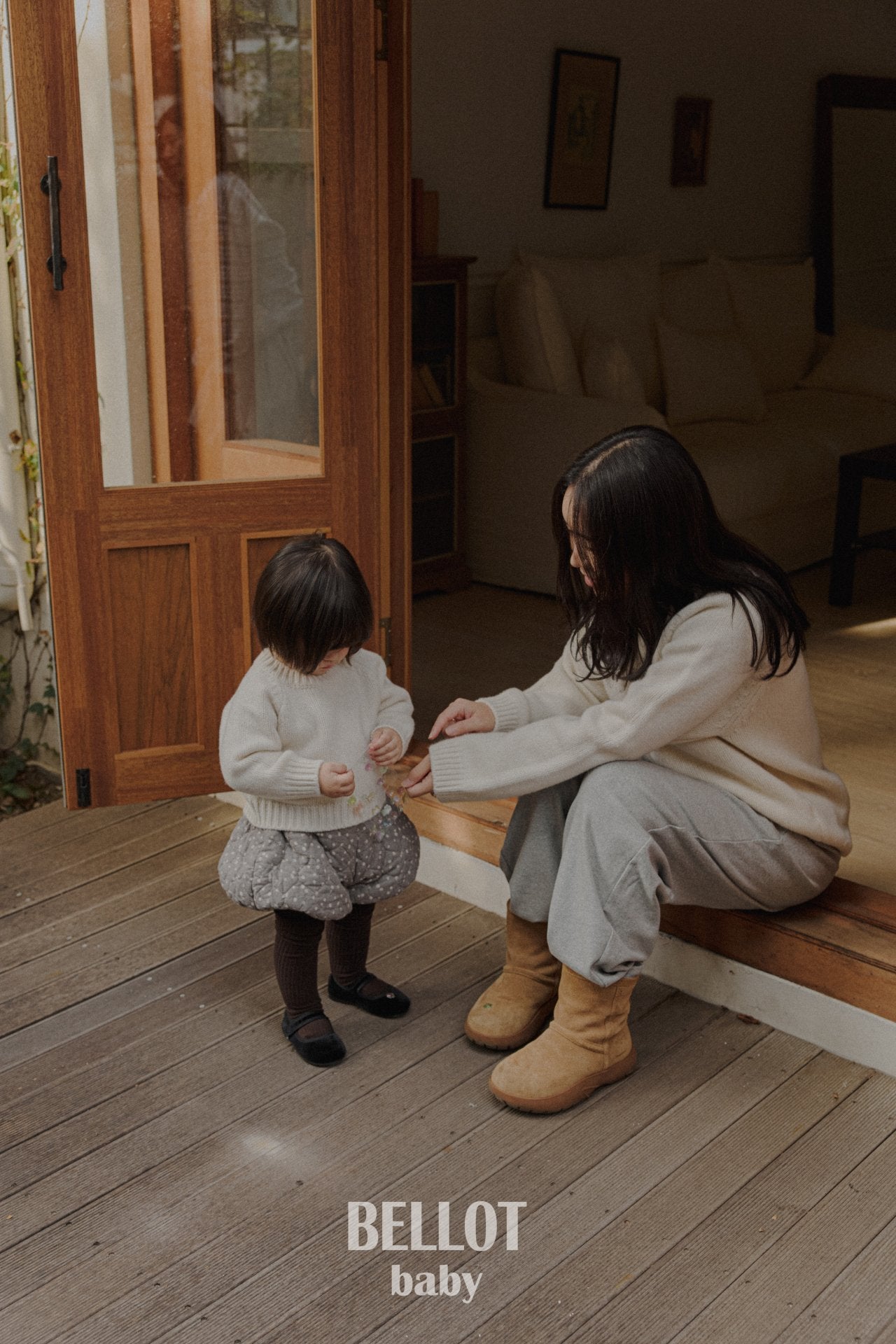 ［BELLOT］Via wool knit (mom)