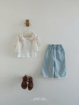 ［aladin］Lace denim pants